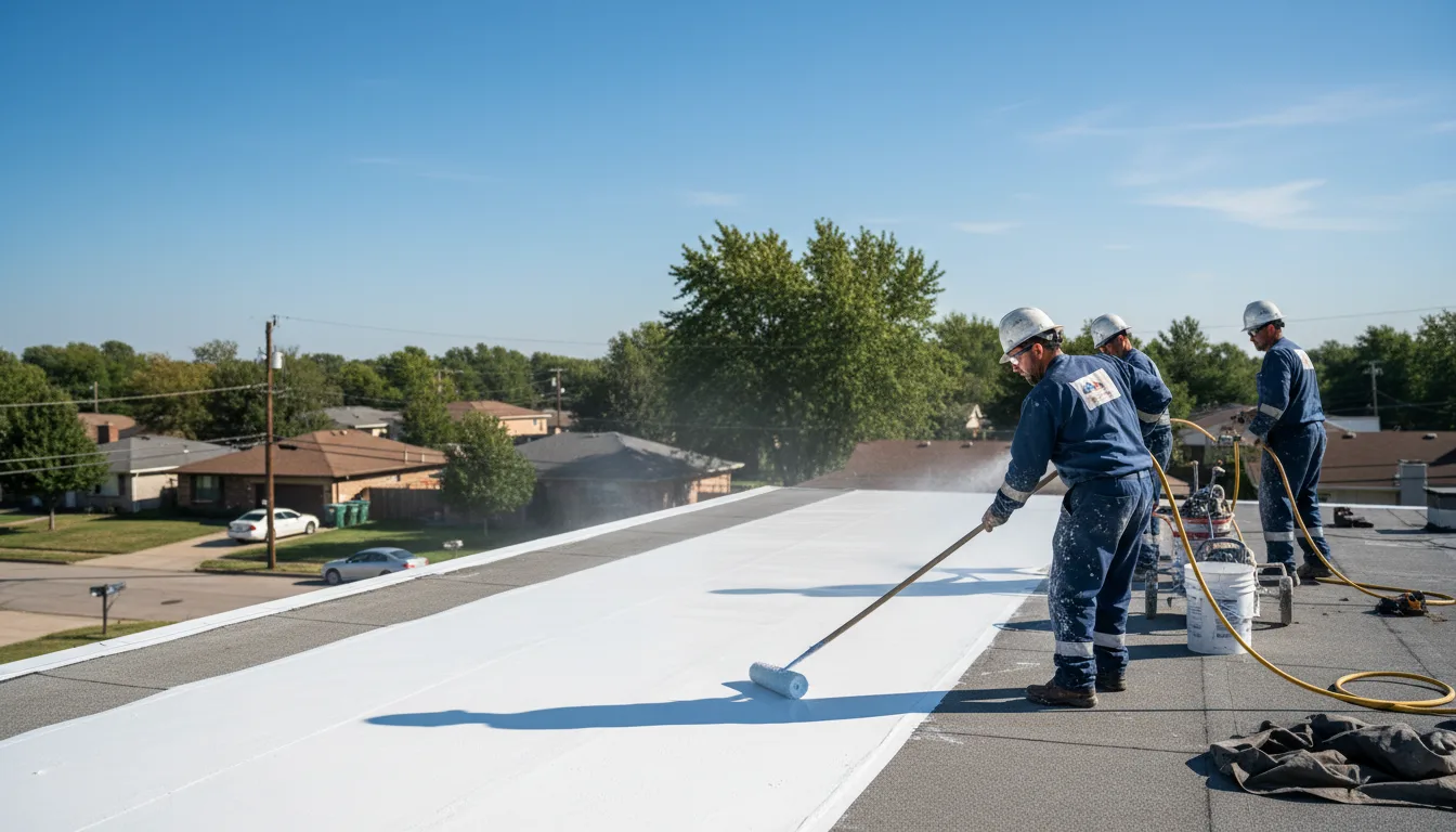 Commercial roof coating in Rosendale, WI near me
